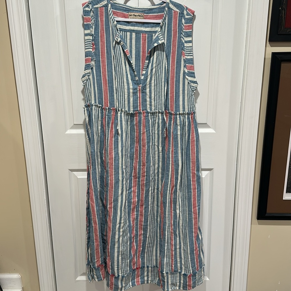 FREE PEOPLE WE THE FREE SURF STRIPE MAXI TOP - Picture 7 of 9
